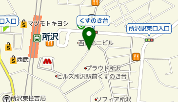 タイムズ所沢中央病院の地図画像