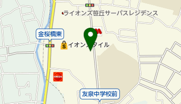 タイムズイオンスタイル笹丘平面の地図画像