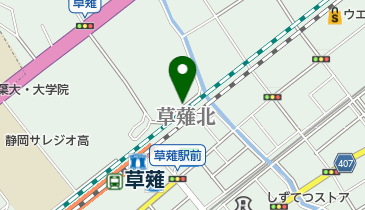 タイムズ草薙駅前の地図画像