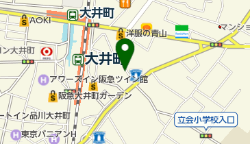 タイムズ大井町再開発ビルの地図画像