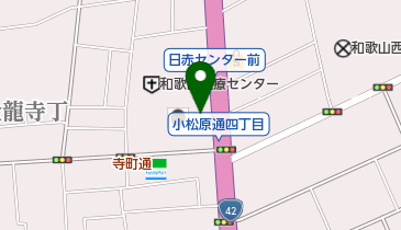 タイムズ日本赤十字社和歌山医療センター(南側平面)の地図画像