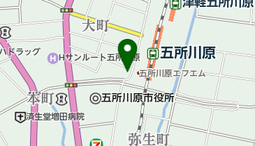 タイムズ五所川原駅前の地図画像