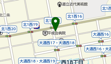 タイムズ北1西17の地図画像