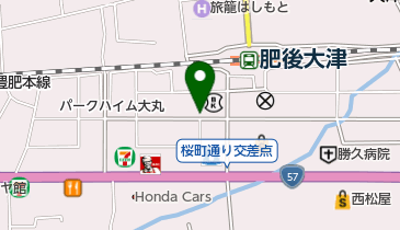 タイムズ肥後銀行大津支店の地図画像