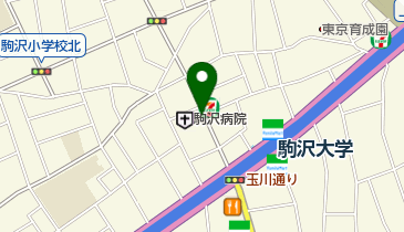 タイムズ駒沢病院の地図画像