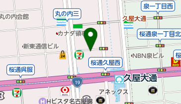 タイムズ久屋大通駅北の地図画像