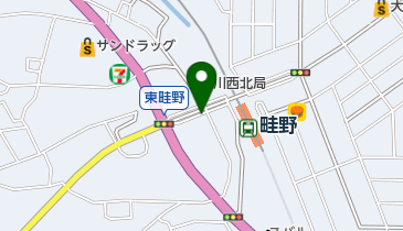 タイムズ能勢電鉄畦野駅前の地図画像