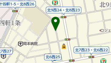 タイムズ北8西24の地図画像