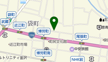 タイムズ金沢尾張町2丁目の地図画像