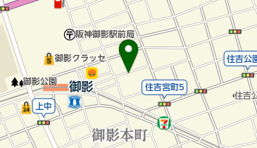タイムズ御影中町第4の地図画像