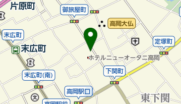 タイムズホテルニューオータニ高岡地下の地図画像