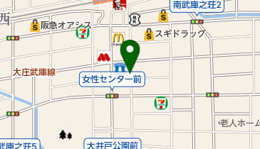 タイムズ南武庫之荘1丁目第4の地図画像