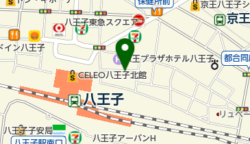 タイムズ京王プラザホテル八王子屋外駐車場の地図画像