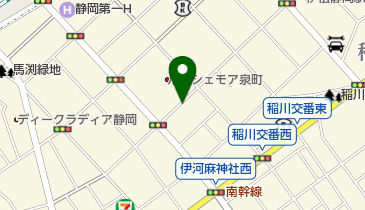 タイムズ静岡稲川第3の地図画像