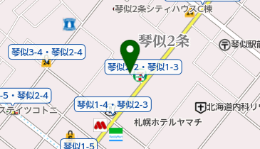 タイムズ琴似中央の地図画像
