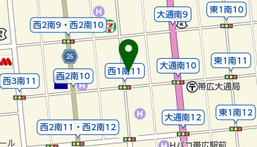 タイムズ帯広西1南10の地図画像