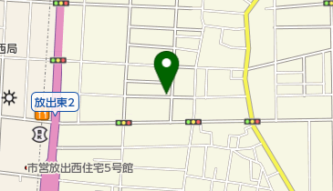 タイムズ放出東第5の地図画像