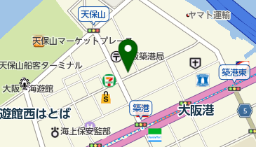 タイムズ海遊館前第7の地図画像