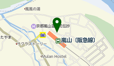 タイムズ阪急嵐山駅前の地図画像