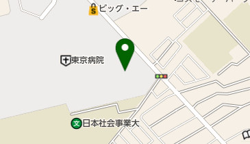 国立病院機構 東京病院サービス棟駐車場の地図画像