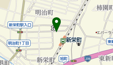 タイムズ西鉄新栄町駅前の地図画像