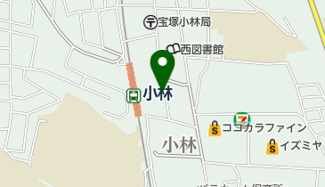 タイムズ阪急小林駅前の地図画像