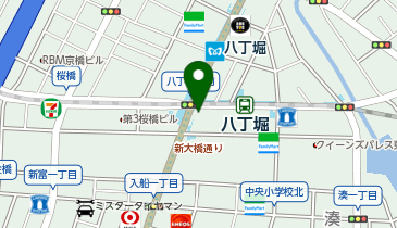 TNS八丁堀駅前の地図画像