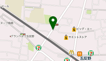 タイムズサミットストア五反野店の地図画像