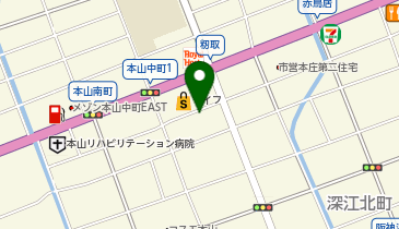 タイムズコーナン本山店(平面)の地図画像