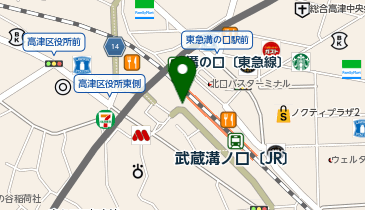 タイムズJR東日本ホテルメッツ溝ノ口の地図画像
