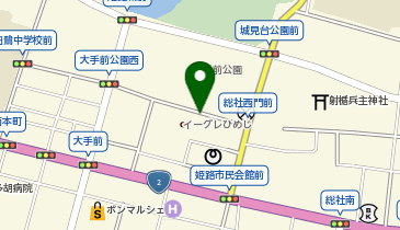 タイムズイーグレひめじ地下の地図画像