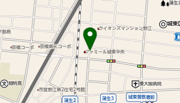 タイムズ城東中央2丁目第3の地図画像
