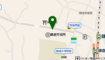 タイムズ鎌倉市役所本庁舎駐車場の地図画像