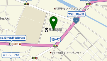 タイムズAOI八王子病院の地図画像