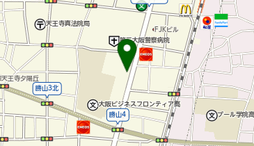 タイムズ大阪けいさつ病院(南)の地図画像