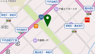 千歳市グリーンベルト地下駐車場の地図画像