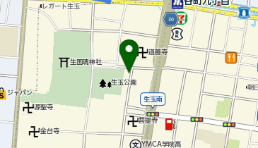 タイムズ生国魂神社前の地図画像