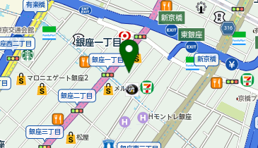 タイムズ銀座1丁目第7の地図画像