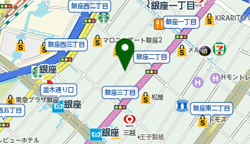 タイムズ銀座ガス灯通り第2の地図画像