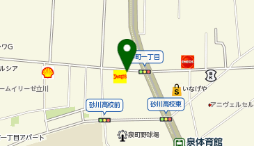 タイムズデニーズ立川店の地図画像