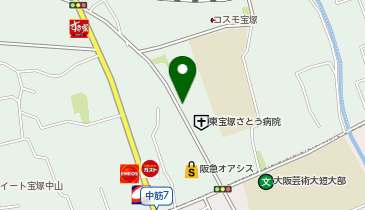 タイムズ東宝塚さとう病院の地図画像
