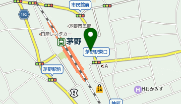 茅野市営市民館第1駐車場の地図画像