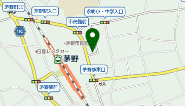 茅野市営市民館第3駐車場の地図画像