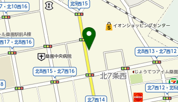 タイムズイオン札幌桑園ショッピングセンター平面の地図画像