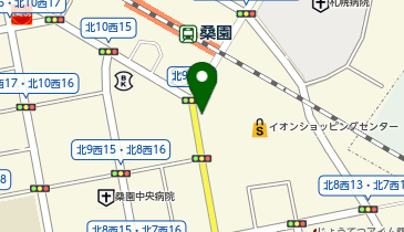 タイムズイオン札幌桑園ショッピングセンター地下の地図画像