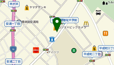 タイムズコジマ&times;ビックカメラ横須賀店の地図画像