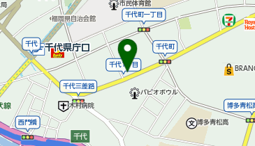 タイムズスターバックスコーヒー博多千代県庁口店の地図画像