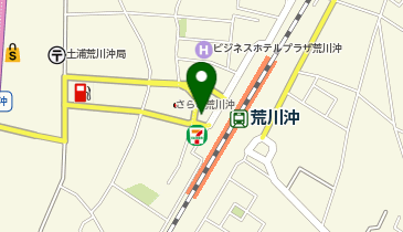 タイムズ土浦市荒川沖駅西口広場駐車場の地図画像