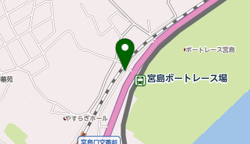 タイムズ宮島ボートレース場駅前の地図画像