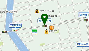 タイムズイオンタウン楽々園の地図画像